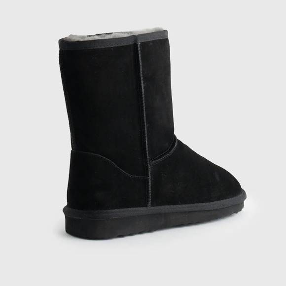 QUINCE NWT Australian shearling mid calf boot -black -8 - Picture 6 of 10